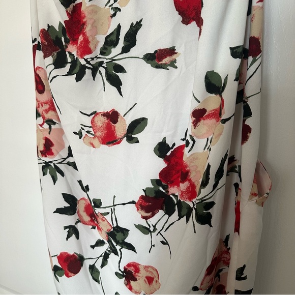 Aritzia Wilfred Sabine Dress White Floral Size L - Picture 11 of 12